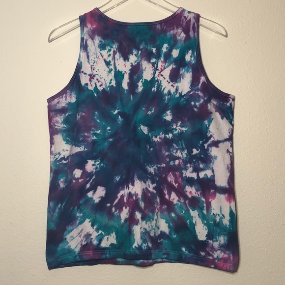 Hand Tie-Dyed Tank Top - Picture 4 of 5